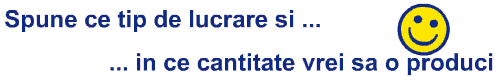 - oferta de servicii tipografice -